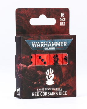 Кубики для гри WARHAMMER 40000: CHAOS SPACE MARINES - RED CORSAIRS DICE 99220102021 фото