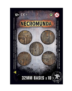 Набір підставок WARHAMMER 40000: NECROMUNDA - 32MM BASES (X10) 99070599002 фото