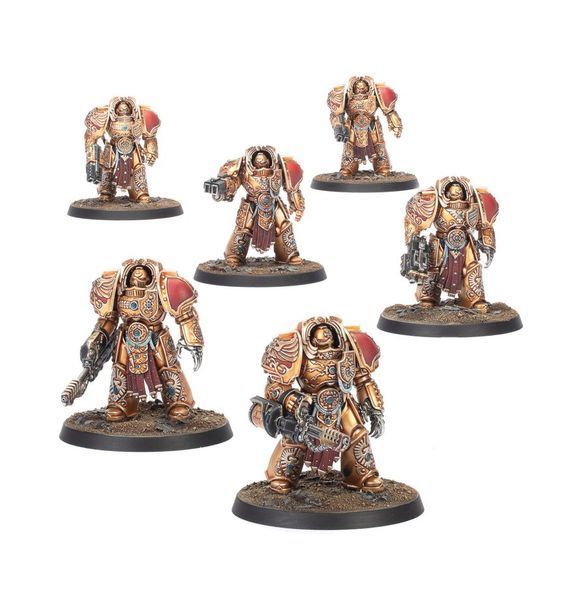 Набір мініатюр WARHAMMER 40000/HORUS HERESY: CUSTODES - AQUILON TERMINATOR SODALITY 99123043011 фото