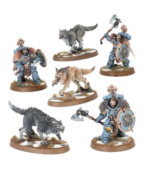 Набор миниатюр SPACE WOLVES: WOLF GUARD HEADTAKERS 99120101437 фото