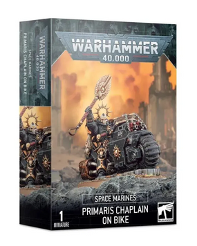 Мініатюра WARHAMMER 40000: SPACE MARINES - PRIMARIS CHAPLAIN ON BIKE 99120101273 фото