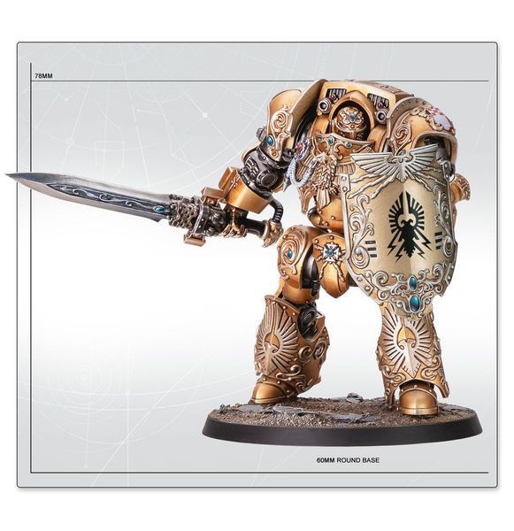 Мініатюра HORUS HERESY: LEGIO CUSTODES - CUSTODIAN DREADNOUGHT 99123043006 фото
