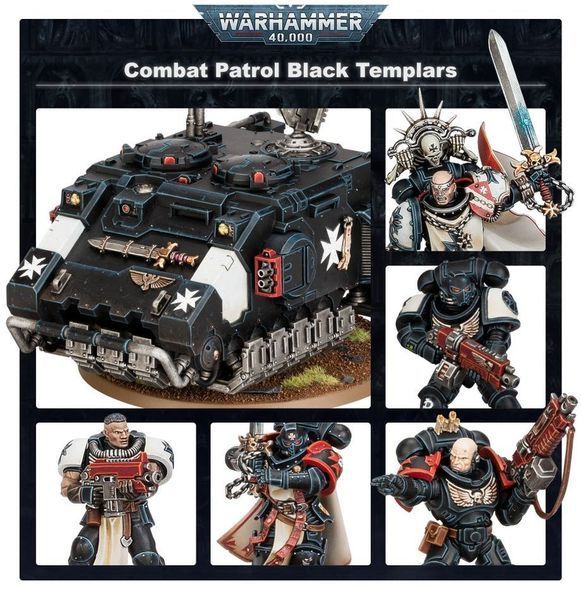 Набор миниатюр WARHAMMER 40000: COMBAT PATROL - BLACK TEMPLARS 99120101365 фото