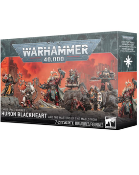 Набір мініатюр WARHAMMER 40000: CHAOS SPACE MARINES - HURON BLACKHEART AND THE MASTERS OF THE MAELSTROM 99120102225 фото