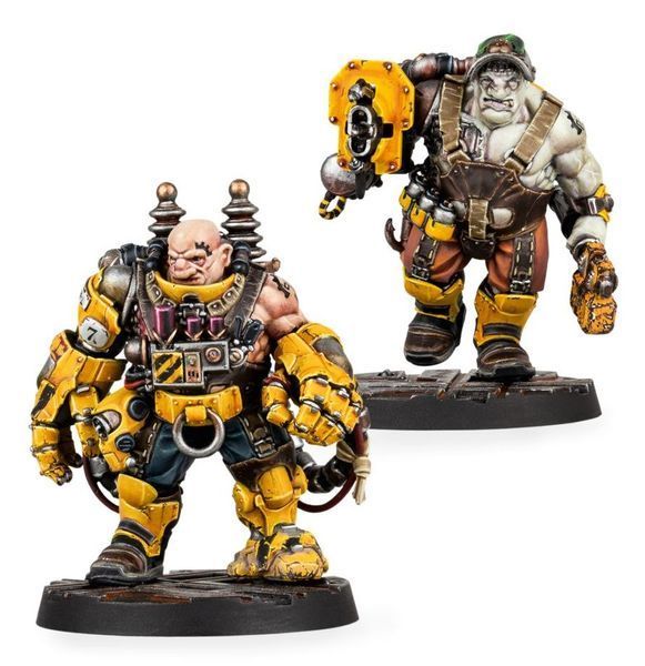 Набір мініатюр WARHAMMER 40000: NECROMUNDA - JOTUNN H-GRADE INDUSTRIAL SERVITOR OGRYNS 99120599020 фото