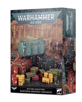 Терейн WARHAMMER 40000: BATTLEZONE MANUFACTORUM - MUNITORUM ARMOURED CONTAINERS 99120199092 фото