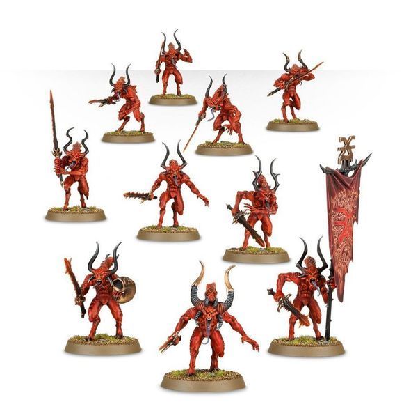 Набор миниатюр WORLD EATERS B/FORCE: KHORNE DAEMONKIN 99120102260 фото