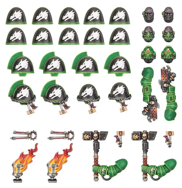 Набор миниатюр WARHAMMER 40000: SALAMANDERS - PRIMARIS UPGRADES/TRANSFRS 99070101051 фото