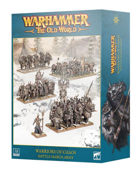 Набір мініатюр THE OLD WORLD: WARRIORS OF CHAOS: BATTLE MARCH ARMY 99122701017 фото
