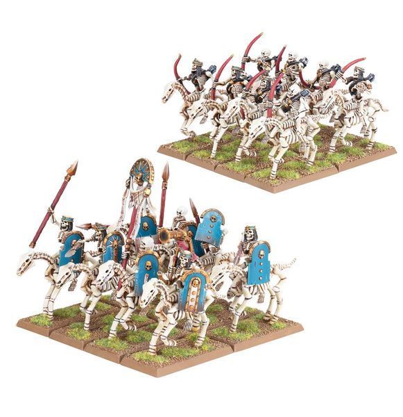 Набор миниатюр THE OLD WORLD: TOMB KINGS OF KHEMRI - SKELETON HORSEMEN 99122717003 фото