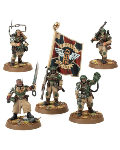 Набор миниатюр WARHAMMER 40000: ASTRA MILITARUM - CADIAN COMMAND SQUAD 99120105102 фото