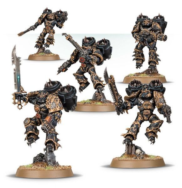 Набор миниатюр WARHAMMER 40000: CHAOS SPACE MARINES - RAPTORS 99120102163 фото