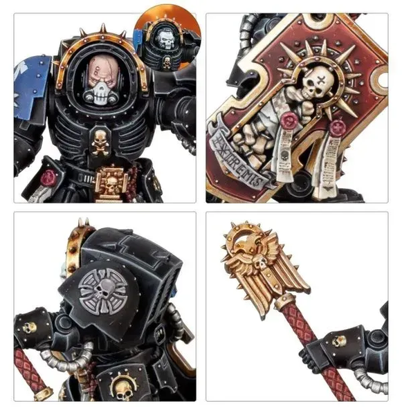 Миниатюра WARHAMMER 40000: SPACE MARINES - CHAPLAIN IN TERMINATOR ARMOUR 99120101399 фото