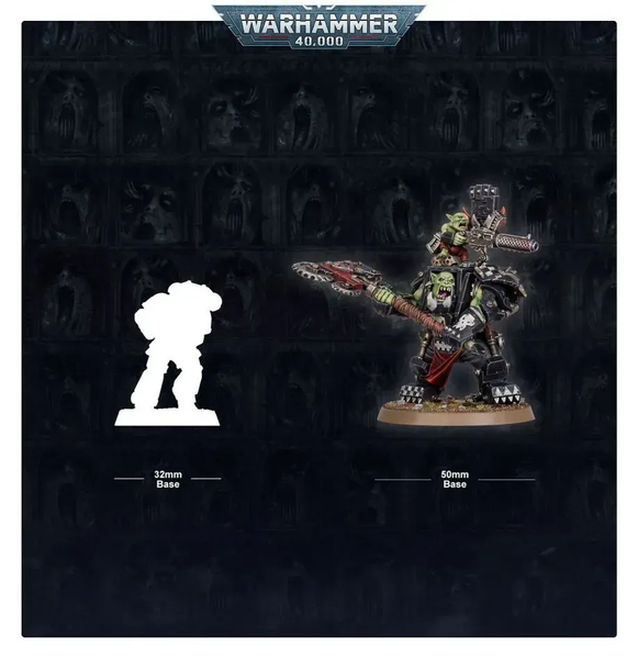 Миниатюра WARHAMMER 40000: ORKS - WARBOSS IN MEGA ARMOUR 99120103105 фото