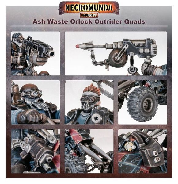 Набір мініатюр WARHAMMER 40000: NECROMUNDA - ORLOCK OUTRIDER QUADS 99120599037 фото